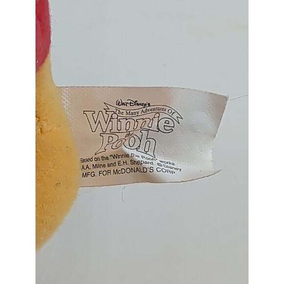 Vth MATTEL Walt Disney Winnie the Pooh Plush Stuffed Bear 11” W/ 3" Mini Pooh - Picture 12 of 12